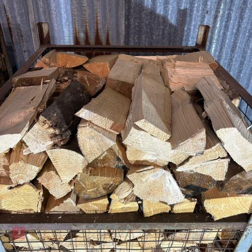 CRATE OF SOFTWOOD LOGS (3)