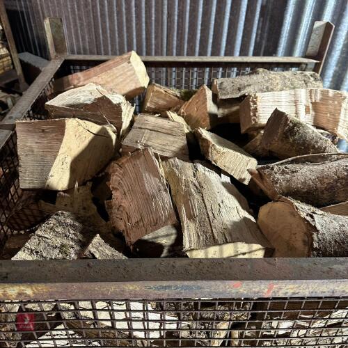 CRATE OF MIXED HARDWOOD LOGS (6)