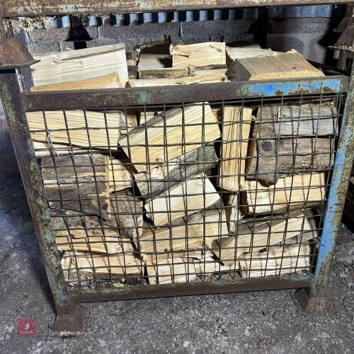 CRATE OF SOFTWOOD LOGS (2)