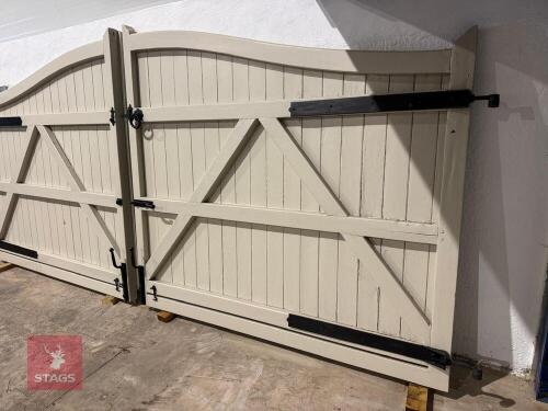 PAIR OF WOODEN GATES