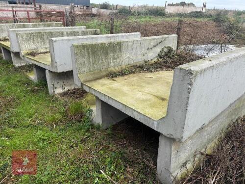 11 CONCRETE U SHAPED FEED TROUGHTS