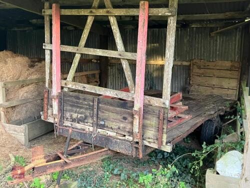 3.8M LONG X 2.1M WIDE BALE TRAILER