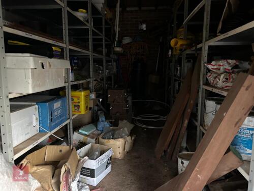ENTIRE CONTENTS OF 18' X 8' GARAGE