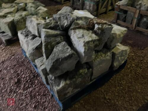 PALLET OF WHITE LIAS STONE (59)