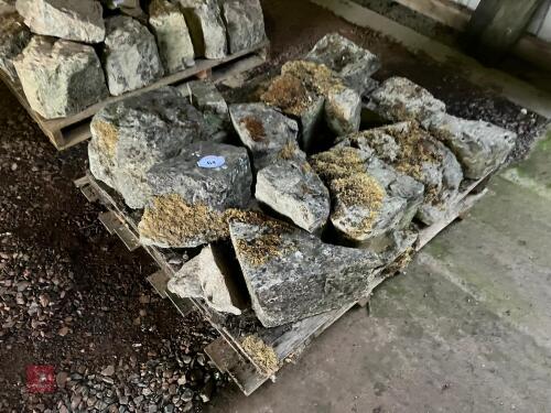 PALLET OF WHITE LIAS STONE (64)