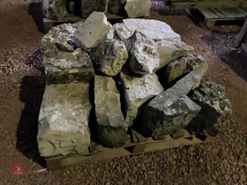 PALLET OF WHITE LIAS STONE (47)