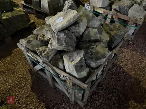 CRATE OF WHITE LIAS STONE (55)