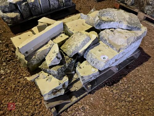 PALLET OF WHITE LIAS STONE (42)