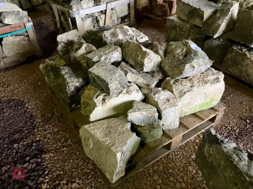 PALLET OF WHITE LIAS STONE (48)