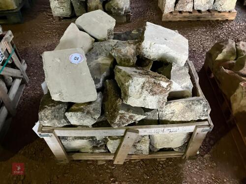 CRATE OF WHITE LIAS STONE (52)