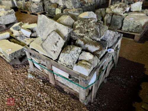PALLET OF WHITE LIAS STONE (40)