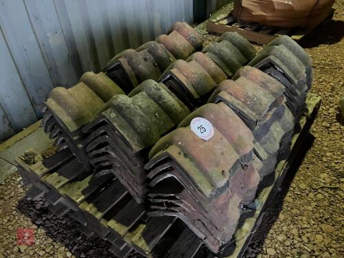 PALLET OF ROMAN RIDGE TILES (25)