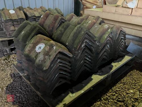 PALLET OF ROMAN RIDGE TILES (26)