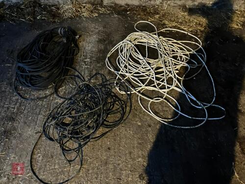 3 LENGTHS OF ELECTRIC CABLE