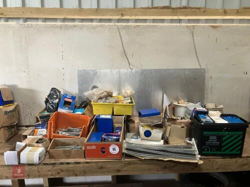 LARGE QTY OF MIXED FIXINGS (86)