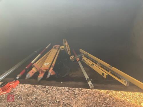 ASSORTED SURVEYING EQUIPMENT (74)