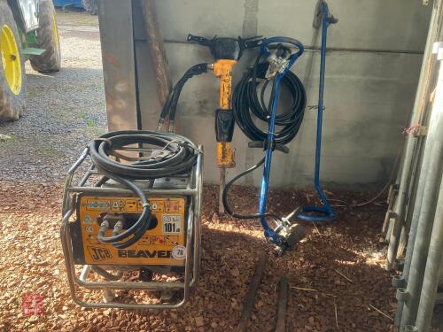 JCB BEAVER POWER PACK & CONCRETE ROLLER STRIKER (78)