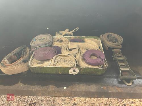 ASSORTED RATCHET STRAPS (76)