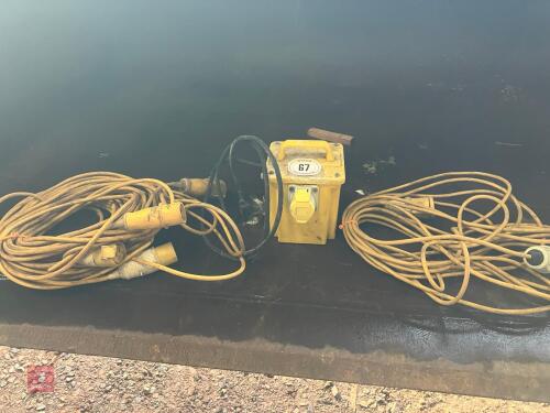 110V TRANSFORMER & CABLES (67)
