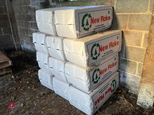 11 BALES OF NEW FLAKE WOOD SHAVINGS