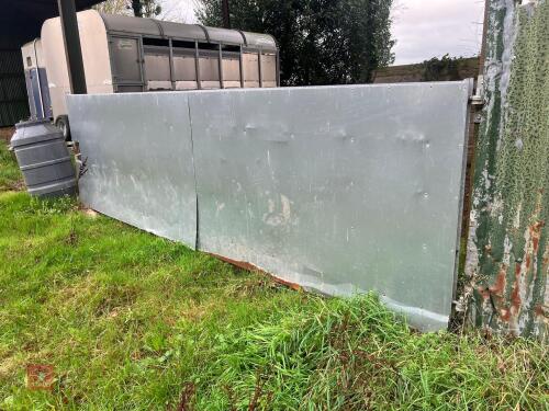 15' SHEETED GALVANISED GATE