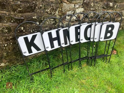 8 DRESSAGE LETTERS SIGNS
