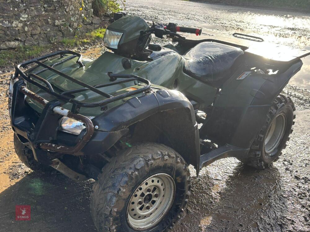 2010 HONDA 500 4WD QUAD BIKE