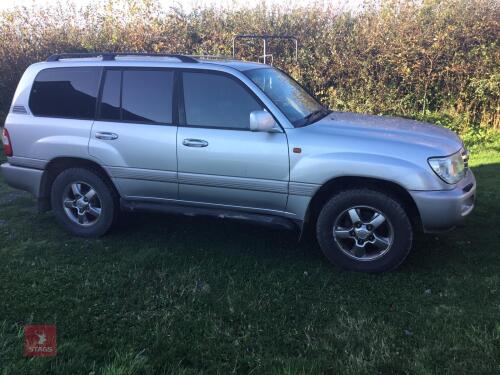 2006 4.2L AMAZON TOYOTA LANDCRUISER