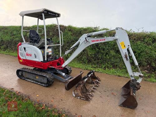 2021 TAKEUCHI TB216 1.8T DIGGER