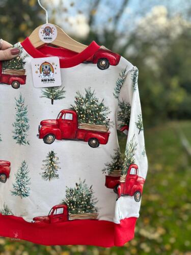 3-4YRO JUMPER IN OUR RED TRUCK/XMAS TREE