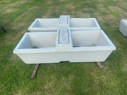 2 X 75G MAXWELL CONCRETE WATER TROUGH