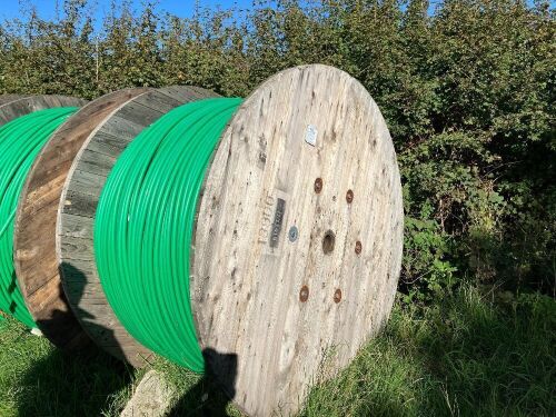 3000M ROLL OF 25MM GREEN ALKETHENE PIPE