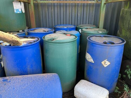 10 MIXED COLOUR 200LTR DRUMS
