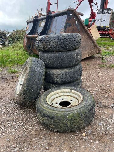 6 X IFOR WILLIAMS TRAILER TYRES & ALLOYS