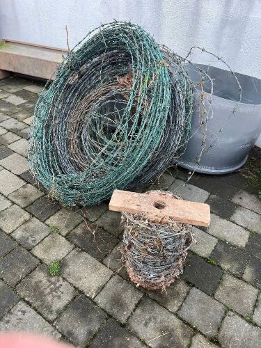 QTY OF BARBED WIRE