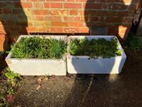 2 X BELFAST SINK PLANTERS