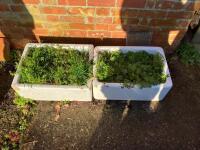 2 X BELFAST SINK PLANTERS - 2