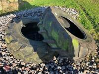 PAIR OF 13.6 R24 TYRES - 4