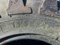 PAIR OF 13.6 R24 TYRES - 7