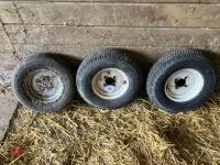 3 X TRAILER TYRES - 2