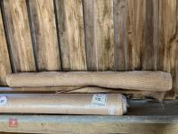 3 ROLLS OF BUILDERS HESSIAN CLOTH - 4