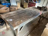 METAL FRAMED WORKBENCH AND VICE - 4