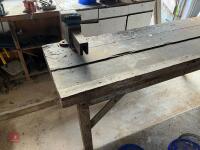 METAL FRAMED WORKBENCH AND VICE - 9