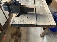 METAL FRAMED WORKBENCH AND VICE - 13
