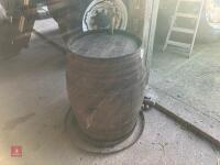 VINTAGE WOODEN BARREL - 3