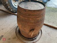 VINTAGE WOODEN BARREL - 5