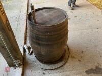 VINTAGE WOODEN BARREL - 6