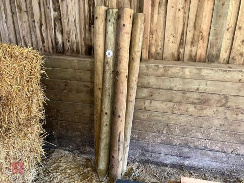 5 X 7' WOODEN FENCE POSTS