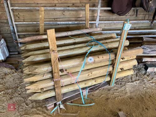 47 X 5'6'' WOODEN FENCE STAKES