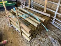 47 X 5'6'' WOODEN FENCE STAKES - 3